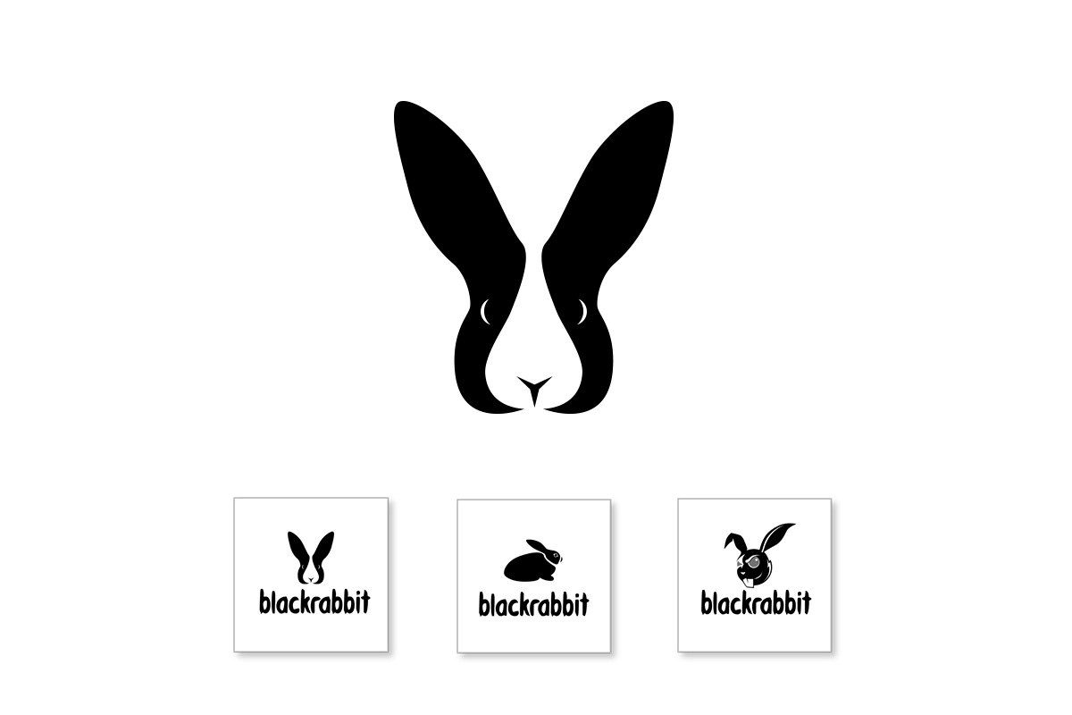 blackrabbit logo design top image