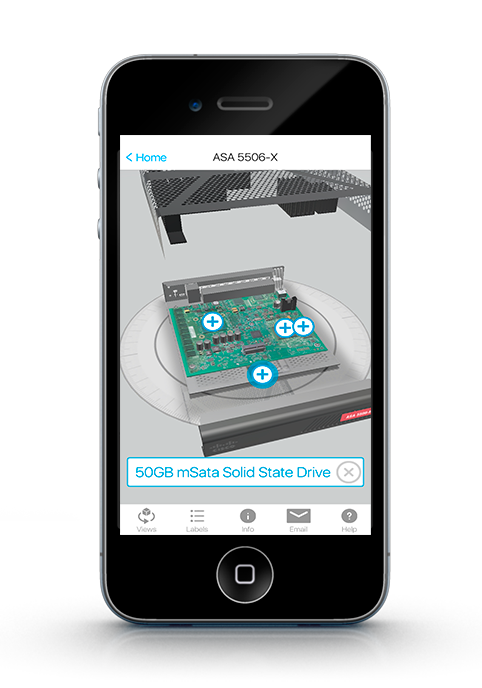 Cisco WebGL Interactive Mobile App